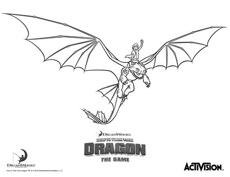 Hiccup and Night Fury How to Train Your Dragon Coloring Page ...