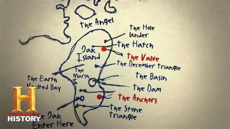 Oak Island Treasure Map