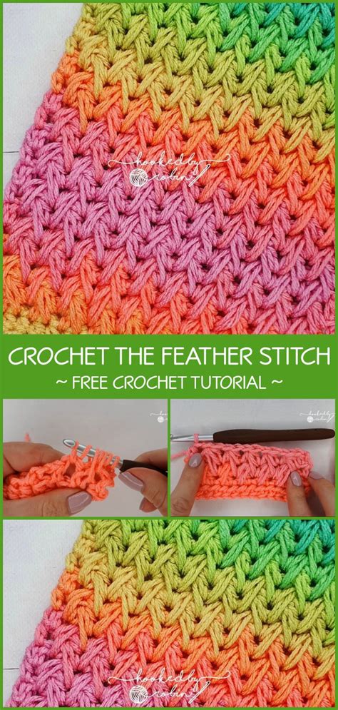 Easy Feather Stitch Crochet Tutorial