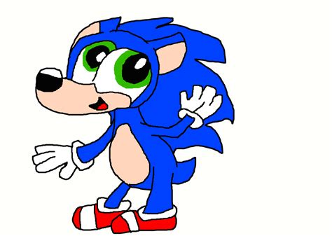 Video Game Drawing of Sonic by LaceyPowerPuffGirl on DeviantArt