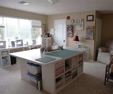 Craft Room Design Inspiration: Sewing Room with Crafting Supplies