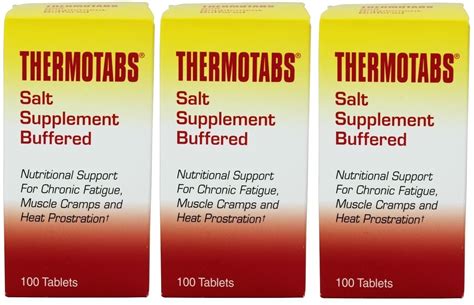 3 Pack Thermotabs Salt Supplement Buffered Tablets 100 Ea 38485863353 ...