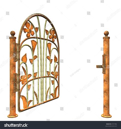 Open Garden Gate Stock Photo 3757786 : Shutterstock