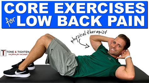 Best Core Exercises For Low Back Pain | Stenosis, Spondylosis ...