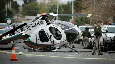 Las Vegas helicopter crashes into residential street, 2 police officers ...