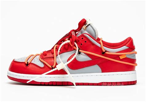 Off-White Nike Dunk Low University Red Release Info | SneakerNews.com