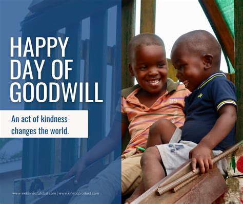 Celebrate Day of Goodwill in South Africa