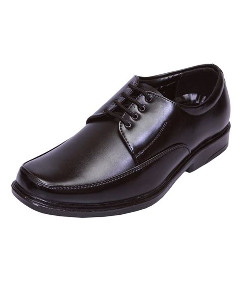 Shoebook Black Synthetic Leather Formal Shoes Price in India- Buy ...