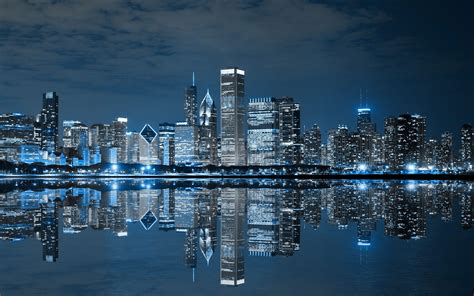 Chicago Skyline Wallpapers - Top Free Chicago Skyline Backgrounds ...