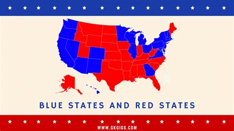 United States Map Blue