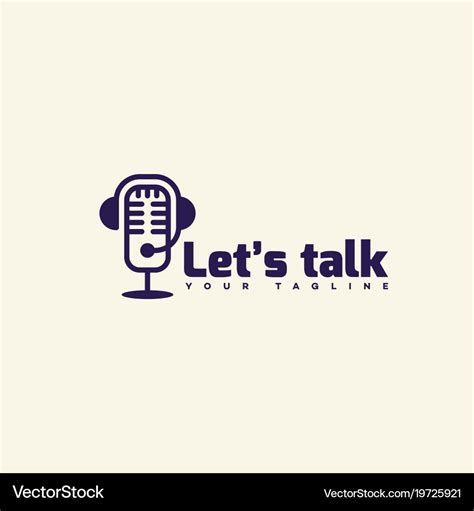 Lets talk logo Royalty Free Vector Image - VectorStock