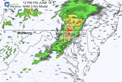 June 16 Slight Risk For Thunderstorms To Turn Severe - Just In Weather