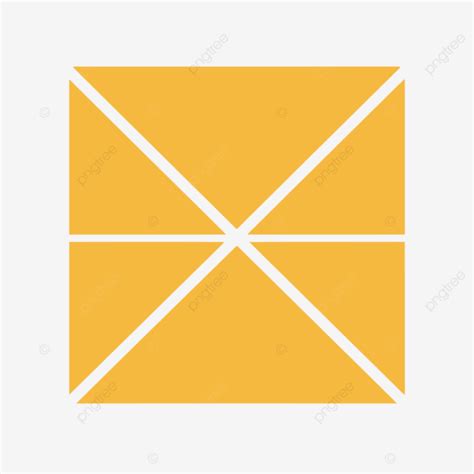 Yellow Square Shaped Logo On White Background Vector, Lineal Icon ...