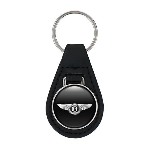 Bentley Key Fob Leather Black White Logo | Keychains | Accessories | X ...