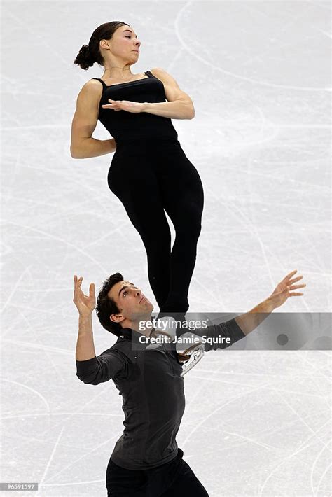 Bryce Davison and Jessica Dube of Canada compete in the figure... News ...