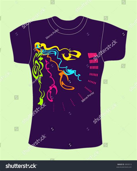 Vector Purple T-Shirt Design - 3859513 : Shutterstock