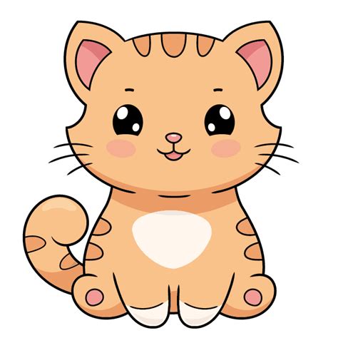 How To Draw A Cute Cartoon Cat