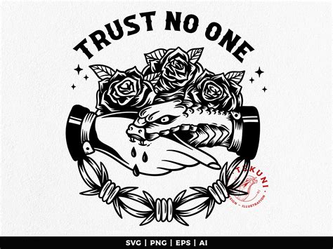 Trust No One Svg, Vector File, Cut File, Png, Instant Download - Etsy