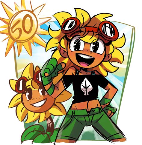 Tomboy Sunflower | Plants vs. Zombies | Know Your Meme