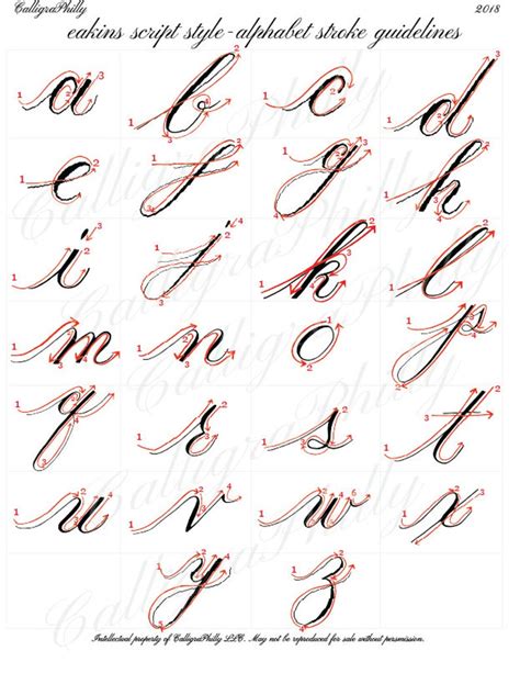 Beginner Level 1 Copperplate Calligraphy Worksheet Set: Includes Drills ...