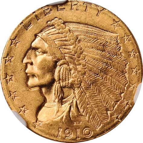 Value of 1910 Indian Head $2.50 Gold | Rare Coin Buyers