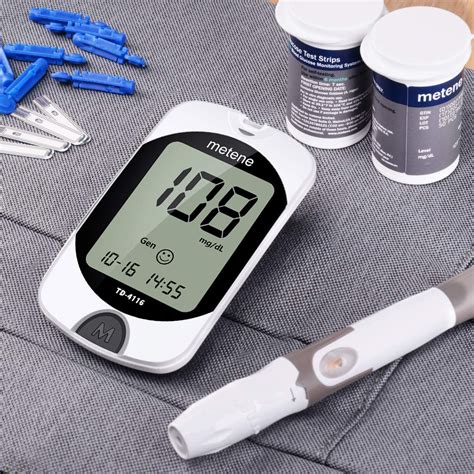 Blood Glucose Meter Kit with Test Strips and Lancets, Diabetes Testing ...