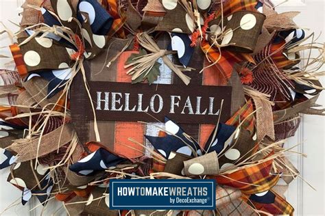 How To Make A "Hello Fall" Wreath