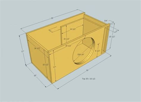 9 15 Inch Sub Box Plans | Subwoofer box design, Subwoofer box, Speaker ...