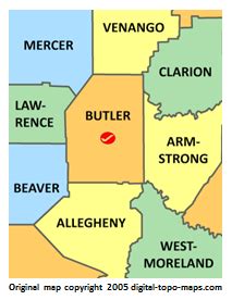 Butler County Pa Tax Maps - Topographic Map World