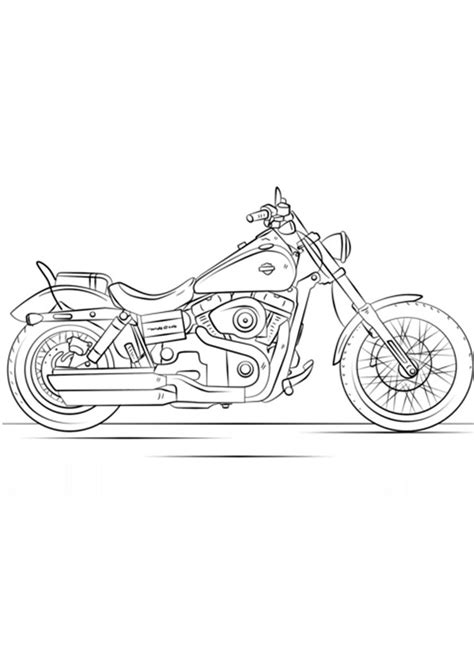 Coloring Pages | Harley Davidson Coloring Page