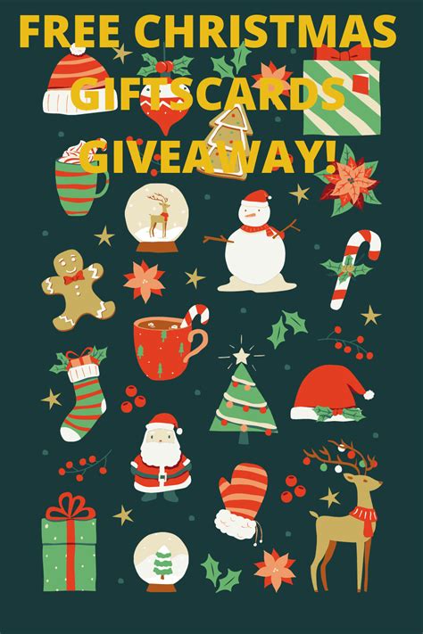 Free Christmas Gift cards Giveaway! (for US, UK & CA)