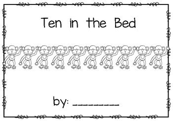 Ten in the Bed~ emergent reader by Brittani Black | TpT