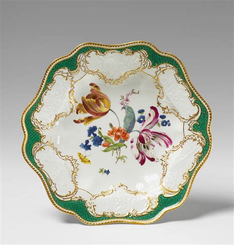 Meißen, 1761.A Meissen porcelain plate from the Ziethen service ...