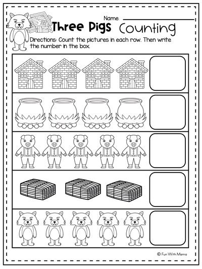 The True Story Of The Three Little Pigs Activity Sheets