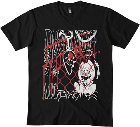 Drain Gang Merch DMN t-Shirt bl Black Black L : Amazon.de