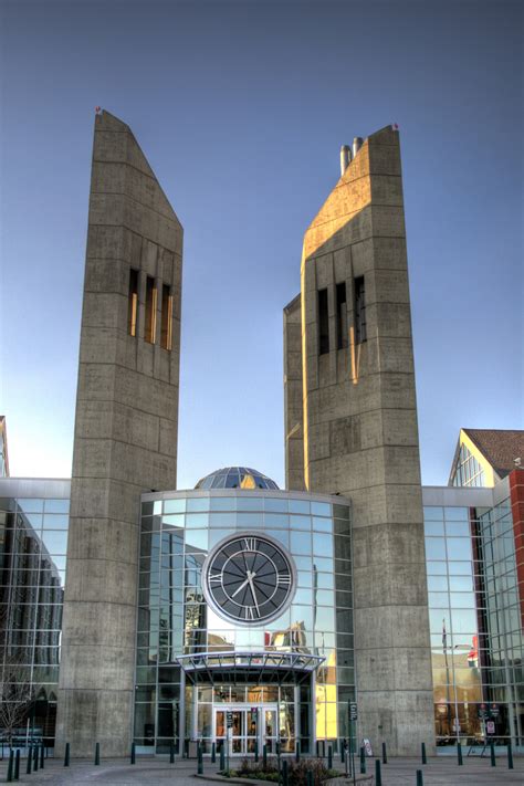 Entryway to MacEwan University's downtown campus in Edmonton image ...