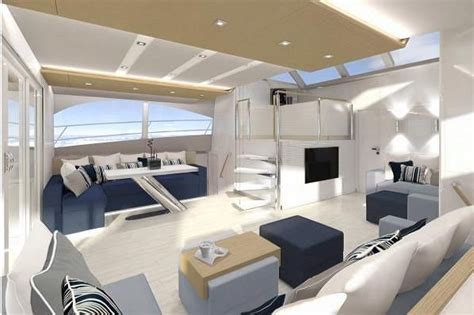 Power catamaran, Yacht design, Interior design work