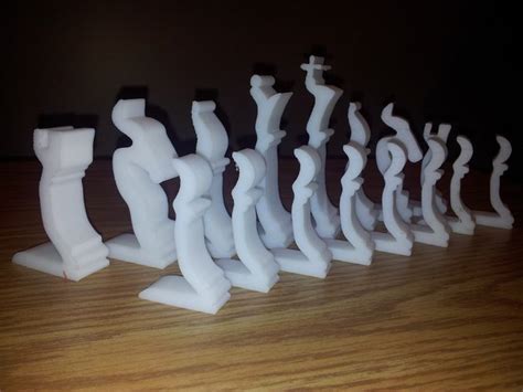 3D Printed Chess Set - Profiles - Mk1 by dan steele | Pinshape