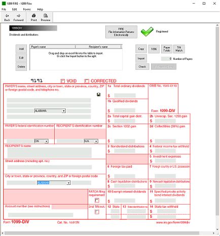 Form 1099-DIV Software - $79 print, $289 eFile | 1099-DIV Software