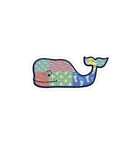 Shop Patchwork Whale Sticker Pack at vineyard vines