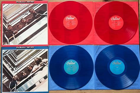 Beatles - Beatles 1962-1966 [RED & BLUE vinyl pressing] USA pressings ...