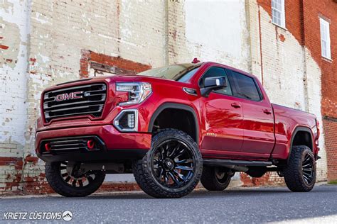 Lifted 2019 GMC Sierra 1500 AT4 with 22×12 Fuel Blitz Wheels and 4 inch ...