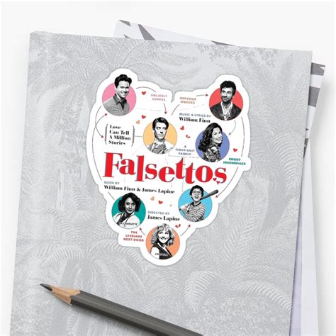 "Falsettos Broadway Musical " Sticker by ging3rrose | Redbubble