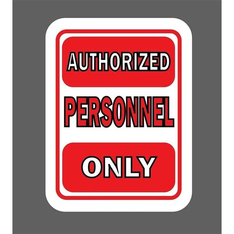 Authorized Personnel Only Sticker Waterproof NEW - 50% OFF Any 5 ...