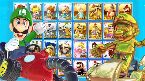 Mario Kart Tour All Characters Unlocked and Golden Mario, Luigi, King ...