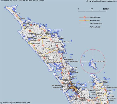 Where is Great Barrier Island (Aotea Island)? Map - New Zealand Maps