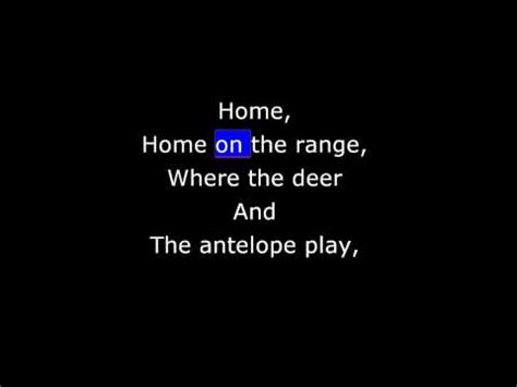 Lyrics for Home On The Range by Traditional - Songfacts