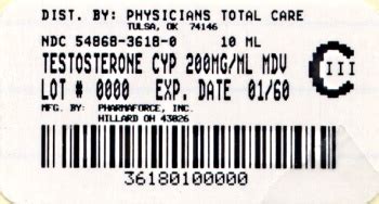 Testosterone Cypionate Information, Side Effects, Warnings and Recalls