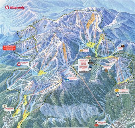 Heavenly Piste Map | Heavenly Ski Resort Trail Map