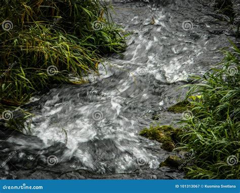 The Water Flow of the River. Stock Image - Image of environment ...